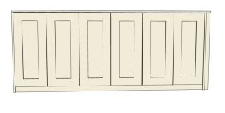 Hallway fitted units with shaker styling