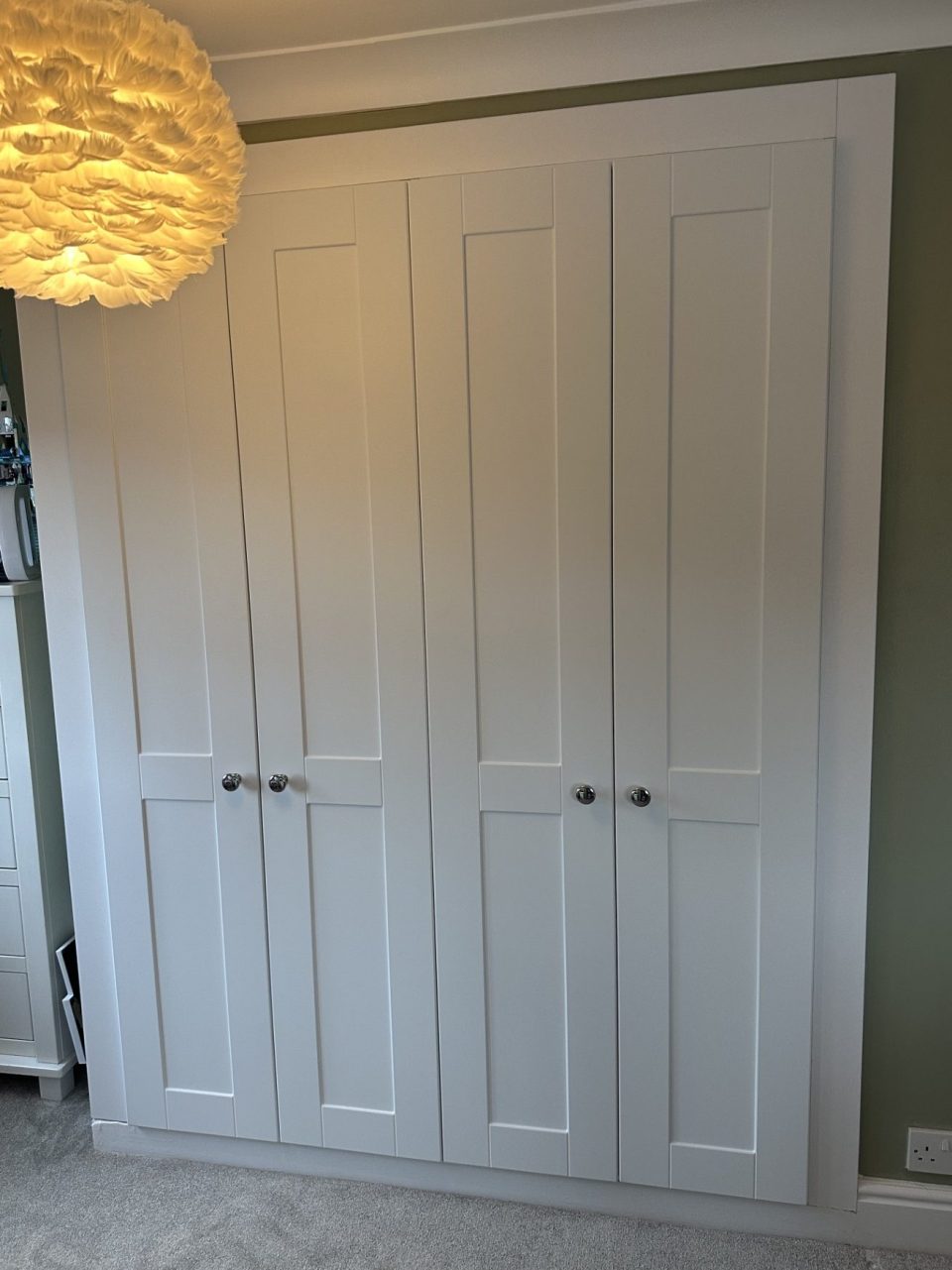 Bespoke fitted hinged wardrobe in Kent
