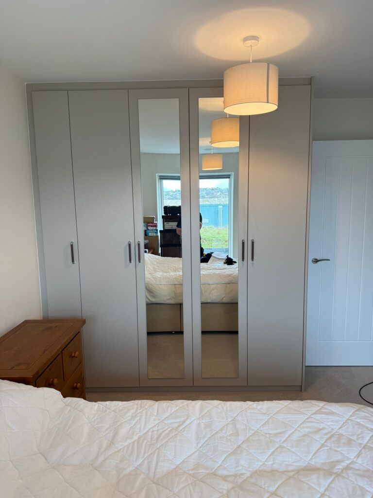 Bespoke fitted hinged wardrobe in Kent