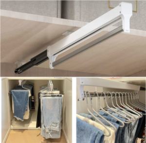 Bespoke fitted hinged wardrobe interior in Kent