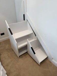 Bespoke fitted understairs storage in Chatham, Kent